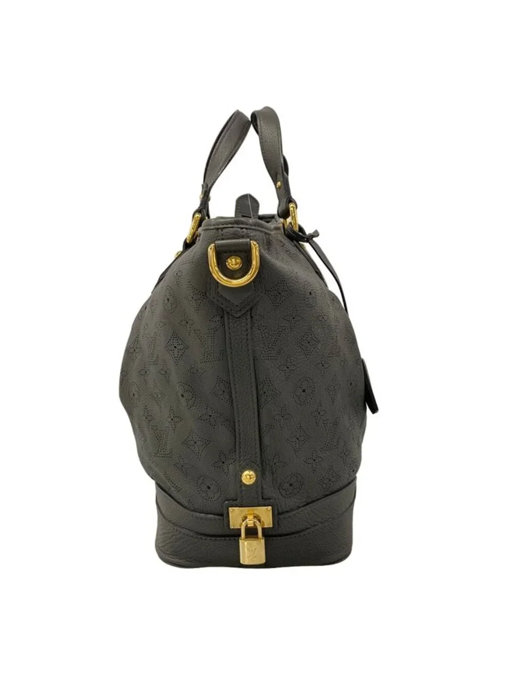 Louis Vuitton Handbag Mahina Stella GM Anthracite Leather